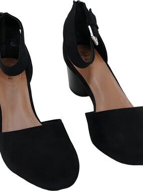 Style Co Alinaa Black Two-Piece D'Orsay Pumps Size 8M